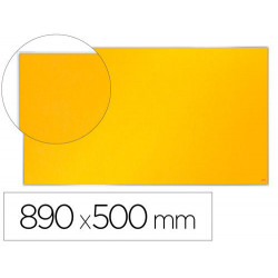 TABLERO DE ANUNCIOS NOBO IMPRESSION PRO FIELTRO AMARILLO FORMATO PANORAMICO 40" 890X500 MM