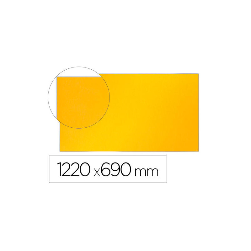 TABLERO DE ANUNCIOS NOBO IMPRESSION PRO FIELTRO AMARILLO FORMATO PANORAMICO 55" 1220X690 MM