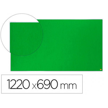 TABLERO DE ANUNCIOS NOBO IMPRESSION PRO FIELTRO VERDE FORMATO PANORAMICO 55" 1220X690 MM