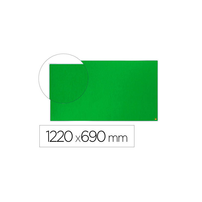 TABLERO DE ANUNCIOS NOBO IMPRESSION PRO FIELTRO VERDE FORMATO PANORAMICO 55" 1220X690 MM