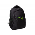 MOCHILA PARA PORTATIL Q-CONNECT 15,6" NEGRA 1 ASA 2 BOLSILLOS EXTERIORES FABRICADA EN RPET MEDIDAS