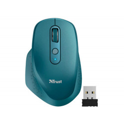 RATON TRUST OZAA OPTICO INALAMBRICO 2400DPI 6 BOTONES USB 2.0 AZUL