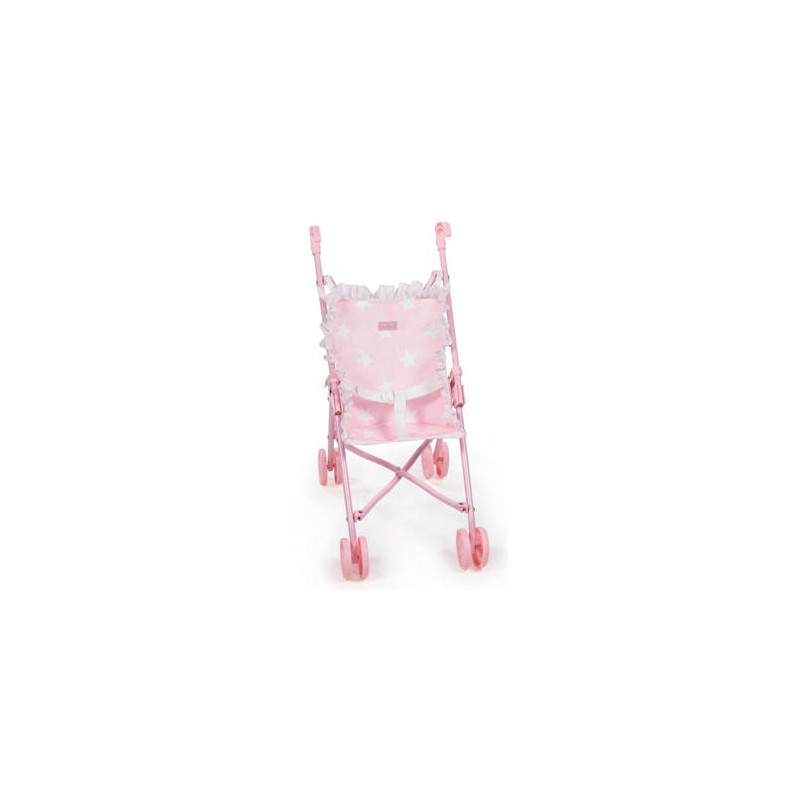 SILLA PEQUE?A DE PASEO PARA MU?ECAS CARLOTA COLOR ROSA 550X270X410 MM