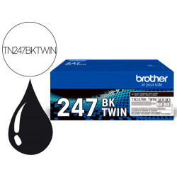 TONER BROTHER TN247BK DCP-L3510CDW / HL-L3270CDW / MFC-L3710CW NEGRO 3000 PAGINAS PACK 2 UNIDADES