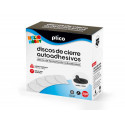 DISCO DE CIERRE PLICO VELCRO AUTOADHESIVO 20 MM DIAMETRO COLOR NEGRO CAJA DE 200 UNIDADES