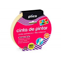 CINTA ADHESIVA PLICO PARA PINTOR 95 MT X 30 MM