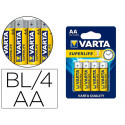 PILA VARTA SALINA SUPERLIFE AA TIPO R-06 BLISTER DE 4 UNIDADES