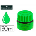 TINTA ROTULADOR FABER CASTELL TEXTLINER FLUORESCENTE 1549 CON SISTEMA CAPILAR COLOR VERDE BOTE 30 ML