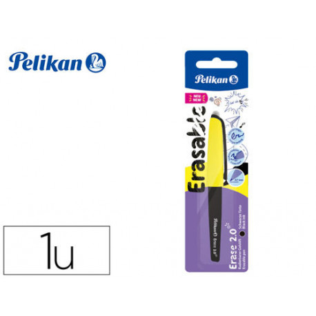 ROLLER PELIKAN ERASE 2.0 BORRABLE PUNTA 0,7 MM TINTA GEL COLOR NEGRO