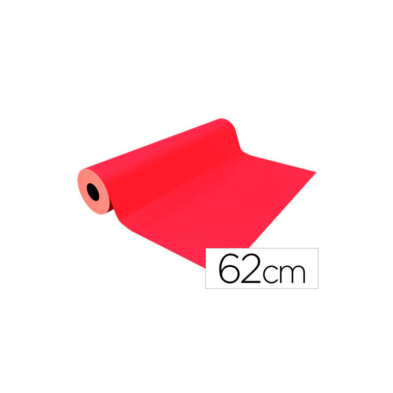 PAPEL DE REGALO BASIKA METALIZADO ROJO BOBINA ANCHO 62 CM LONGITUD 80 M