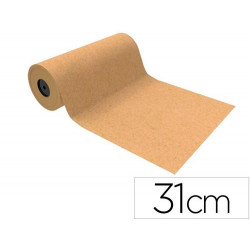 PAPEL DE REGALO BASIKA KRAFT LISO NATURAL ANCHO 31 CM LONGITUD 80 M