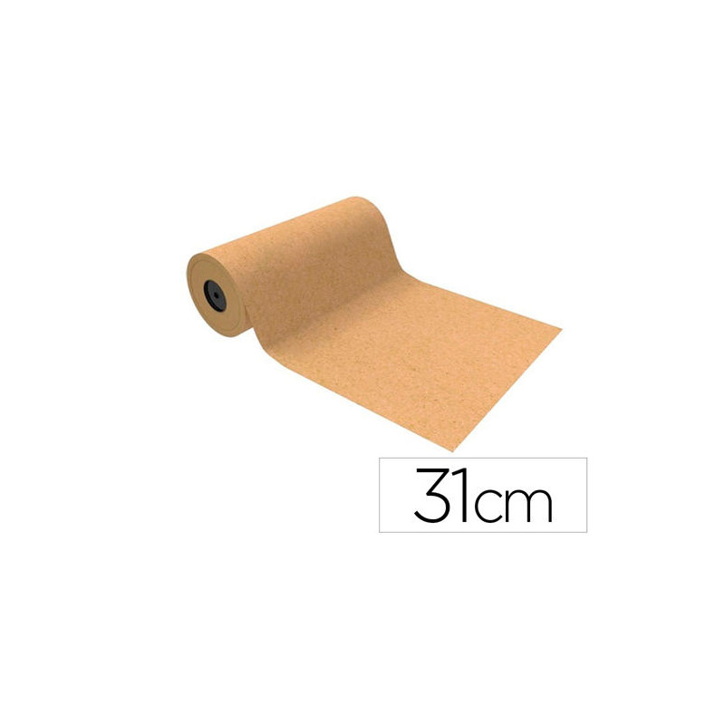 PAPEL DE REGALO BASIKA KRAFT LISO NATURAL ANCHO 31 CM LONGITUD 80 M