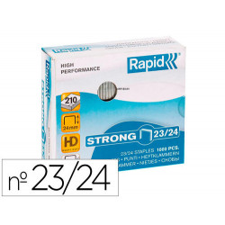 GRAPAS RAPID STRONG N 23/24 GALVANIZADAS CAJA DE 1000 UNIDADES