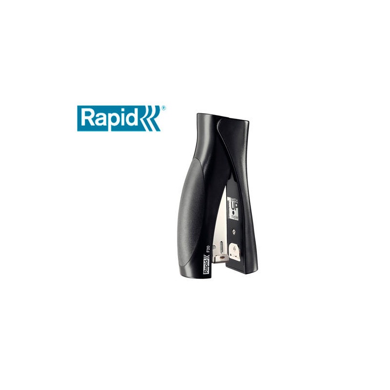 GRAPADORA RAPID VERTICAL ULTIMATE F20 PLASTICO CAPACIDAD DE GRAPADO 20 HOJAS USA GRAPAS 24/6 Y 26/6 