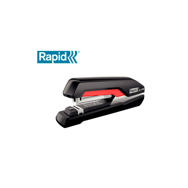 GRAPADORA RAPID S17 FULLSTRIP PLASTICO CAPACIDAD DE GRAPADO 30 HOJAS USA GRAPAS 24/6 Y 26/6 COLOR NE