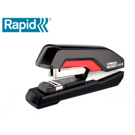 GRAPADORA RAPID SUPREME S50 PLASTICO CAPACIDAD DE GRAPADO 50 HOJAS USA GRAPAS 24/6-8+ Y 26/6-8+ COLO