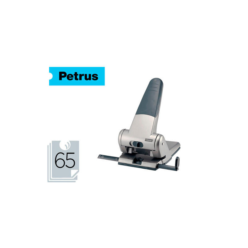 TALADRADOR PETRUS 305 METALICO CAPACIDAD DE 65 HOJAS COLOR PLATA