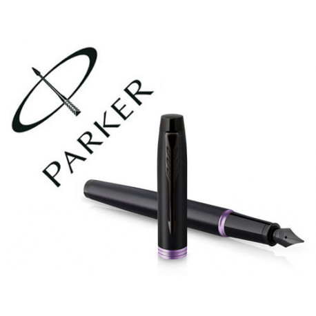 PLUMA PARKER IM PROFESSIONALS VIBRANT PURPLE RING PLUMIN F EN ESTUCHE DE REGALO