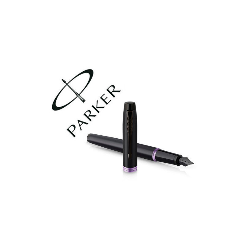 PLUMA PARKER IM PROFESSIONALS VIBRANT PURPLE RING PLUMIN F EN ESTUCHE DE REGALO