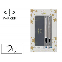 JUEGO PARKER IM ESSENTIAL ACERO CT BOLIGRAFO + PLUMA