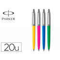 BOLIGRAFO PARKER JOTTER ORIGINALS A?OS 90 TRANSIT LOTE DE 20 UNIDADES COLORES SURTIDOS