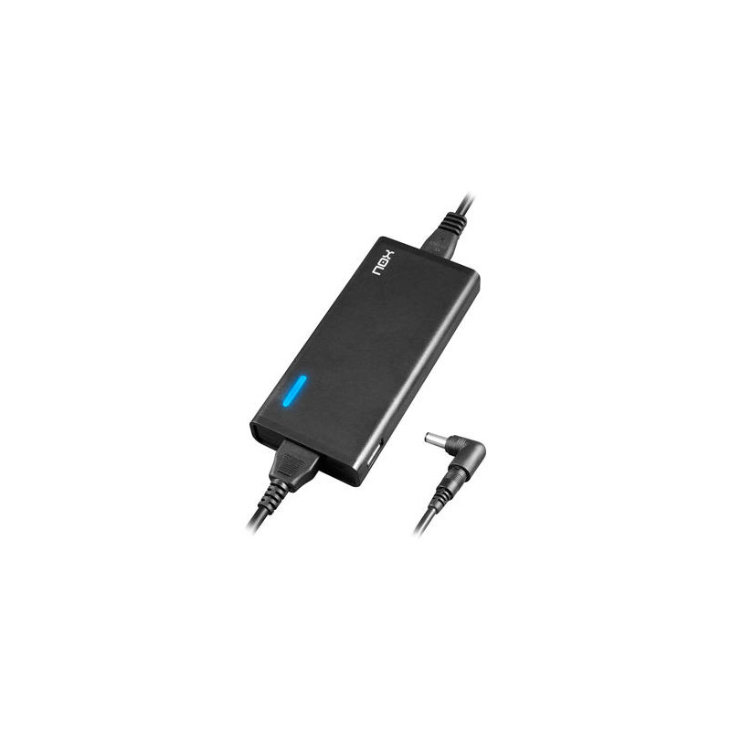 ADAPTADOR DE CORRIENTE NOX PARA PORTATIL 65W USB CON 10 CONECTORES