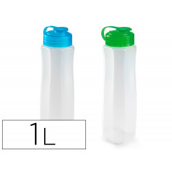 BOTELLA PLASTICFORTE PLASTICO CAPACIDAD 1 L 80X80X280 MM