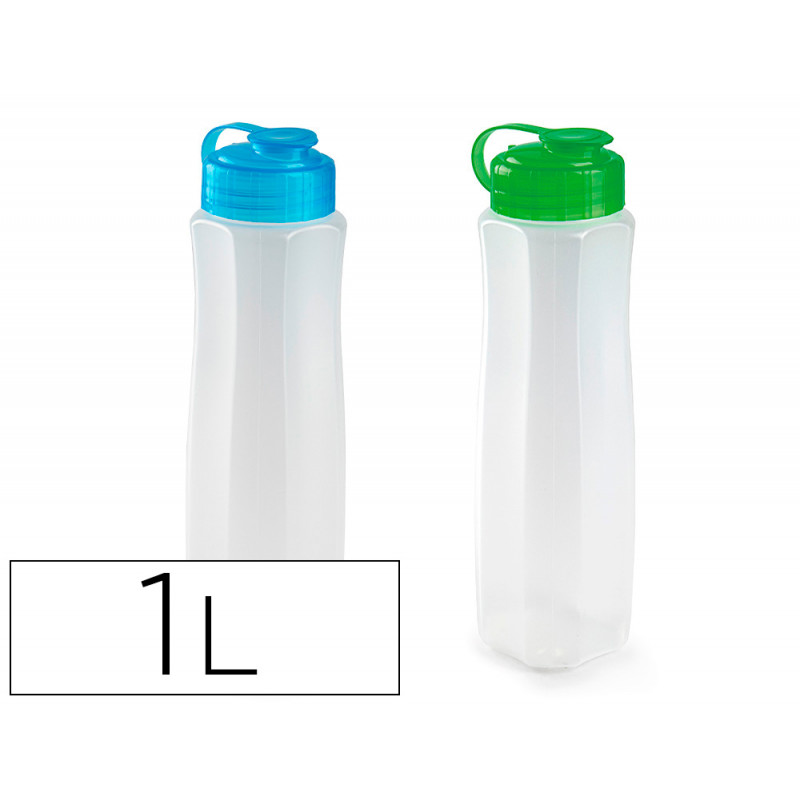 BOTELLA PLASTICFORTE PLASTICO CAPACIDAD 1 L 80X80X280 MM