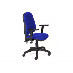 SILLA ROCADA DIRECCION SISTEMA ASINCRO CON BRAZOS COLOR AZUL