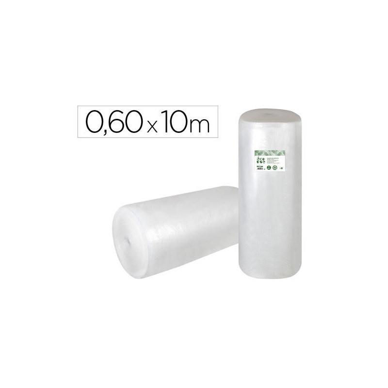 PLASTICO BURBUJA LIDERPAPEL ECOUSE 0.60X10M 30% DE PLASTICO RECICLADO