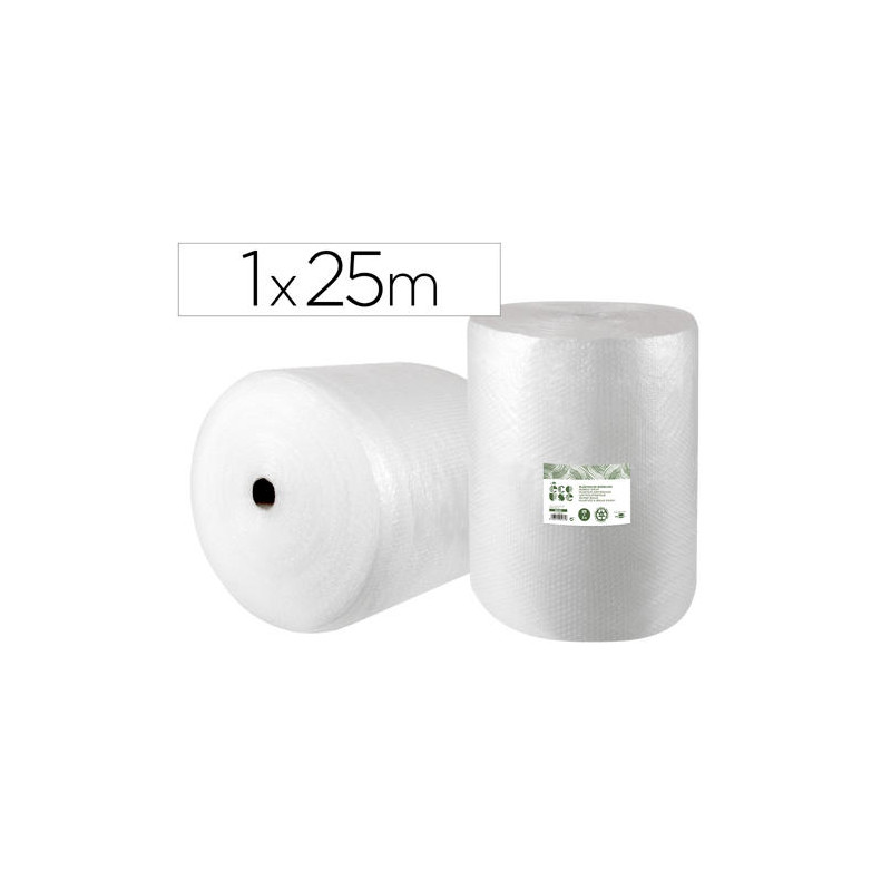 PLASTICO BURBUJA LIDERPAPEL ECOUSE 1X25M 30% DE PLASTICO RECICLADO