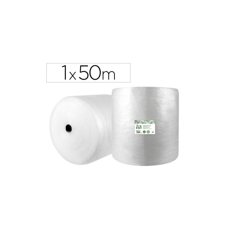 PLASTICO BURBUJA LIDERPAPEL ECOUSE 1X50M 30% DE PLASTICO RECICLADO