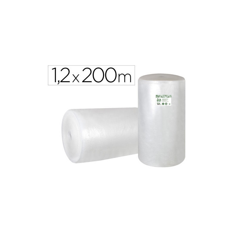 PLASTICO BURBUJA LIDERPAPEL ECOUSE 1.20X200M 30% DE PLASTICO RECICLADO