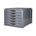 FICHERO CAJONES DE SOBREMESA Q-CONNECT BANDEJA ORGANIZADORA SUPERIOR 6 CAJONES COLOR GRIS OPACO