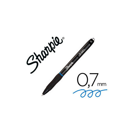 BOLIGRAFO SHARPIE RETRACTIL TINTA GEL PUNTA 0,7 MM COLOR AZUL