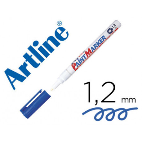 ROTULADOR ARTLINE MARCADOR PERMANENTE EK-440 XF AZUL -PUNTA REDONDA 1.2 MM -METAL CAUCHO Y PLASTICO