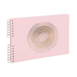 ALBUM DE FOTOS ESPIRAL EXACOMPTA ELLIPSE 50 PAGINAS 32X22 CM COLOR ROSA