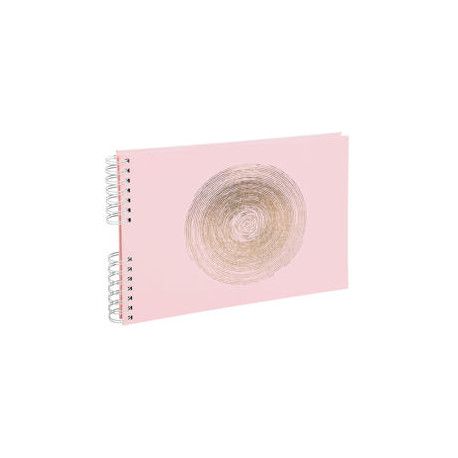 ALBUM DE FOTOS ESPIRAL EXACOMPTA ELLIPSE 50 PAGINAS 32X22 CM COLOR ROSA