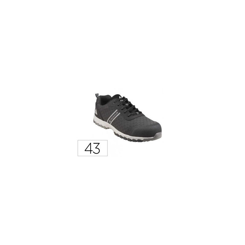 ZAPATO DE SEGURIDAD DELTAPLUS BOSTON DEPORTIVO POLIESTER CON REFUERZO TPU SUELA SELLADA NEGRO TALLA 