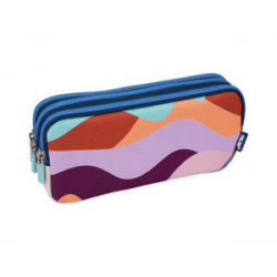 BOLSO ESCOLAR PORTATODO MILAN THE FUN MULTICOLOR 3 CREMALLERAS 220X80X100 MM