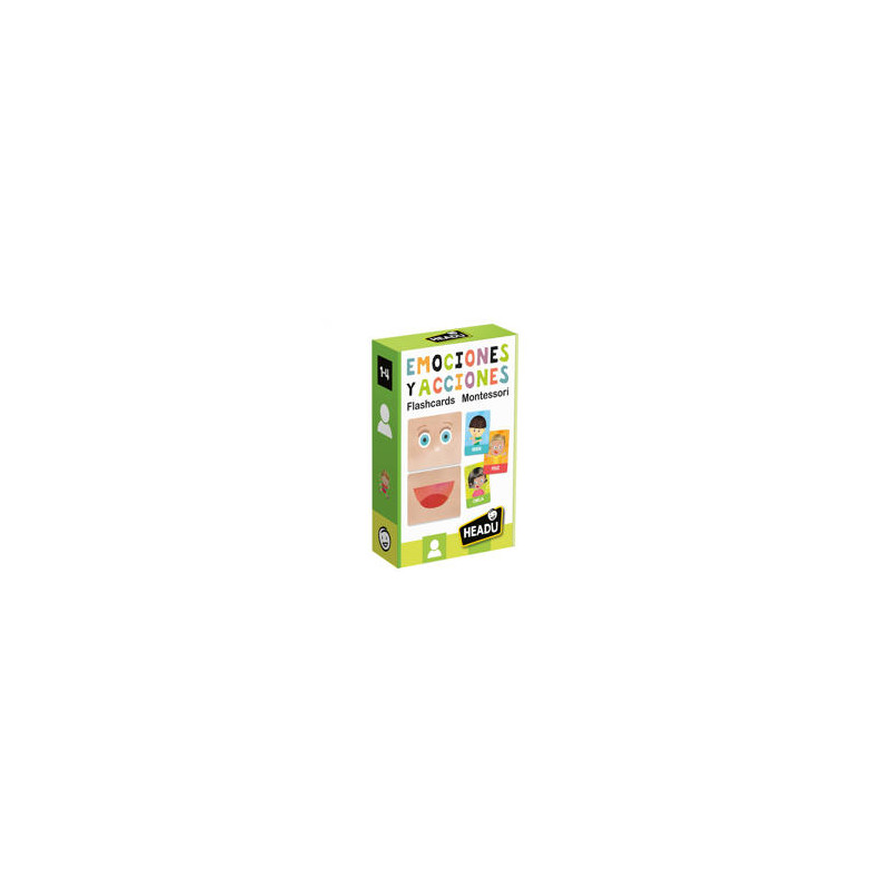 JUEGO DIDACTICO HEADU FLASH CARDS EMOCIONES Y ACCIONES MONTESSORI