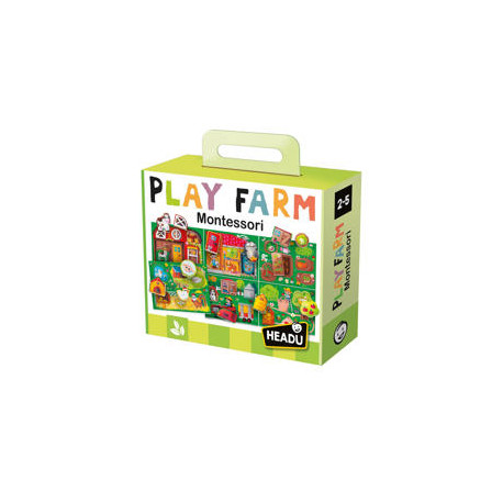 JUEGO DIDACTICO HEADU BABY PLAY FARM MONTESSORI