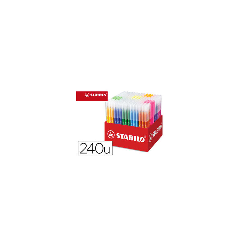 LAPICES DE COLORES STABILO TRIO AZ SCHOOL PACK DE 240 UNIDADES SURTIDAS 20 COLORES