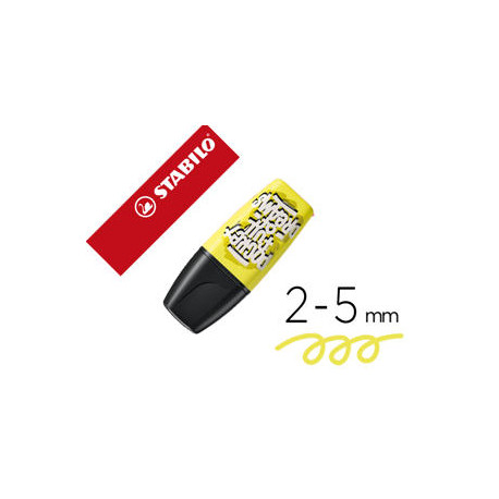 ROTULADOR STABILO BOSS MINI FLUORESCENTE BY SNOOZE ONE AMARILLO