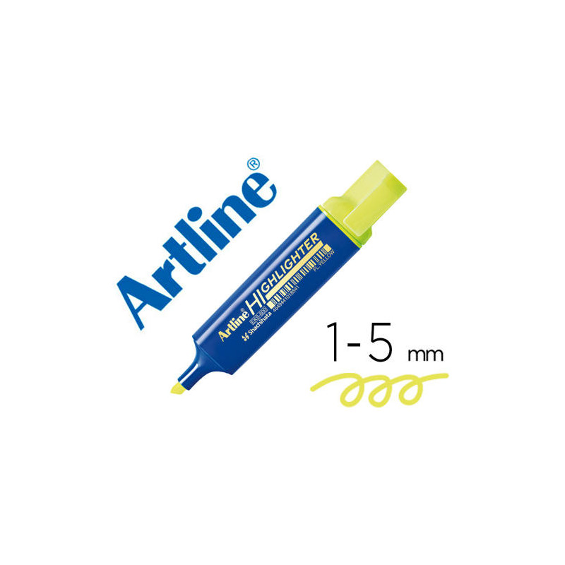 ROTULADOR ARTLINE FLUORESCENTE EKS-600 AMARILLO PUNTA BISELADA