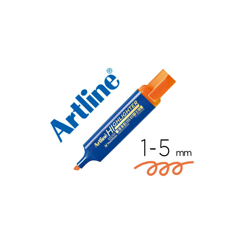 ROTULADOR ARTLINE FLUORESCENTE EKS-600 NARANJA PUNTA BISELADA