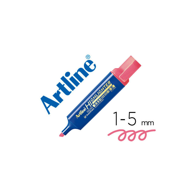 ROTULADOR ARTLINE FLUORESCENTE EKS-600 ROSA PUNTA BISELADA