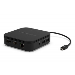 ADAPTADOR BELKIN F4U110BT USB-C DISPLAYPORT HDMI USB-A ENTRADA/SALIDA DE AUDIO ETHERNET COLOR NEGRO