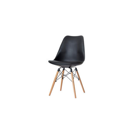 SILLA PAPERFLOW DOGEWOOD PIE HAYA ASIENTO NEGRO LOTE DE 2 UNIDADES