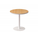 MESA DE RECEPCION PAPERFLOW EASYDESK REDONDA DIAMETRO 60 CM ESTRUCTURA BLANCA TABLERO